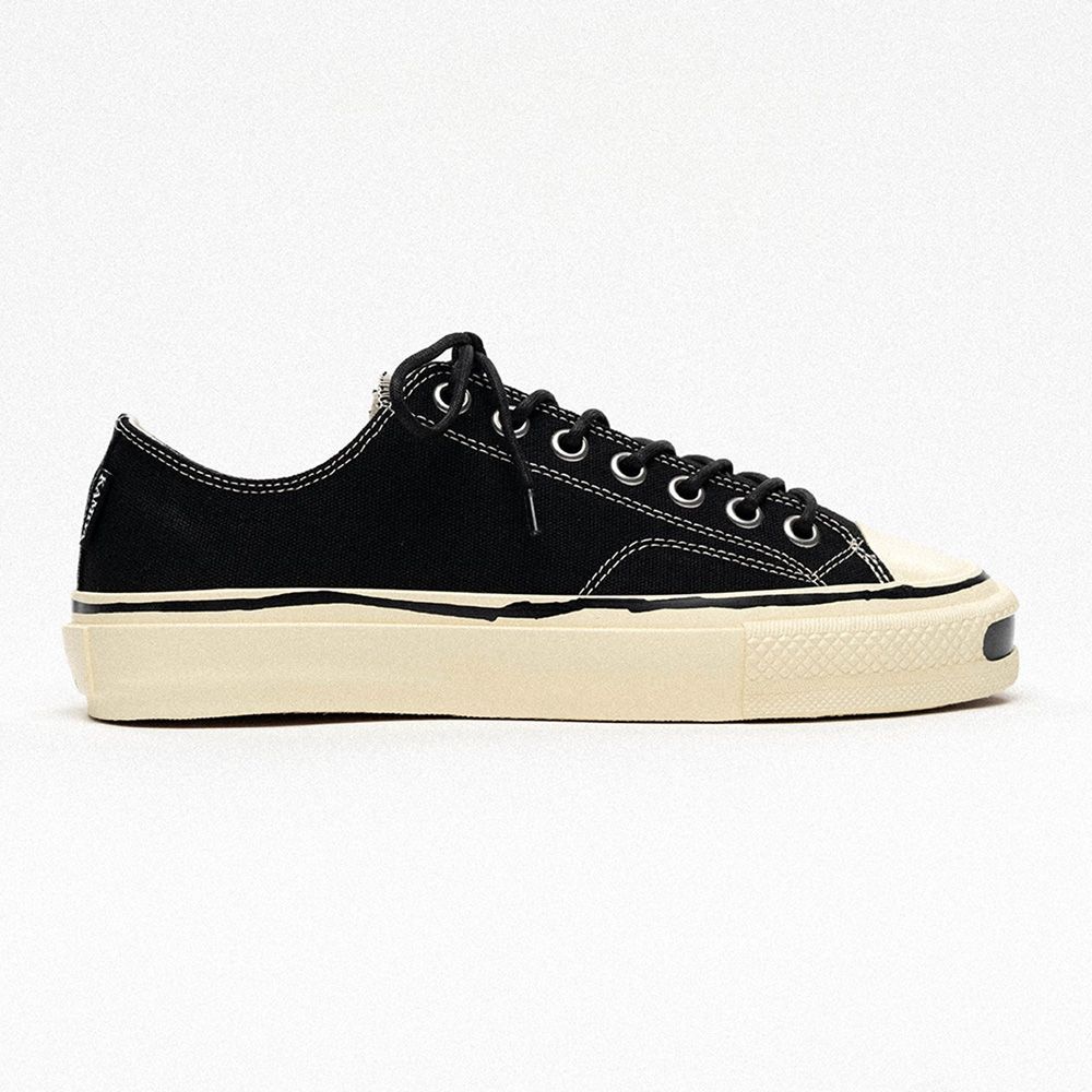 "Joey" Vulcanize Aged Sole Sneakers - Black / "ジョーイ"ヴァルカナイズ エイジドソール スニーカー / G16FW702