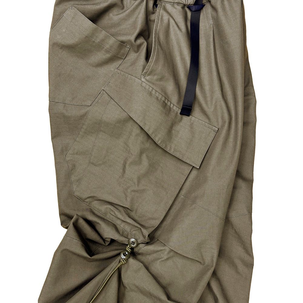 POLIQUANT - THE CHANGING LENGTH / HEM FATIGUE PANTS - OLIVE