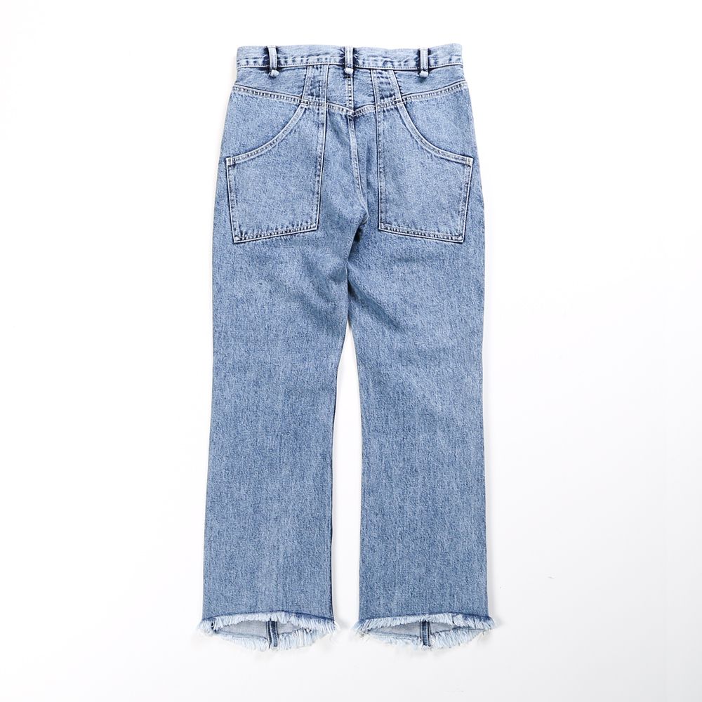 CHEMICAL WASH FLARE DENIM PT / ケミカルウォッシュ フレアデニムパンツ / 480204