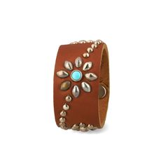 Bracelet #25 TQ 1.25 - Light Brown / レザーブレスレット / OTZAC220