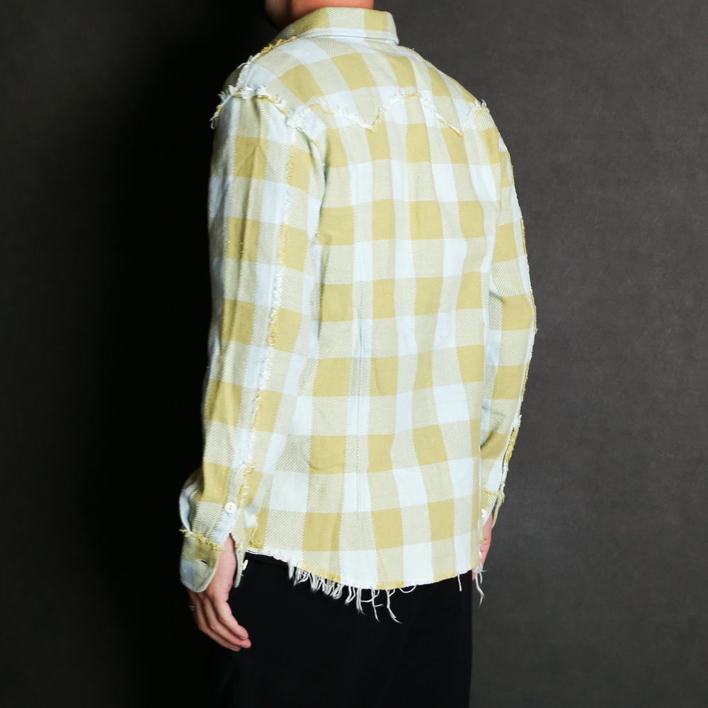 Buffalo PLAID FRINGE SHIRTS / フリンジ バッファローチェック シャツ / TSH-F2105