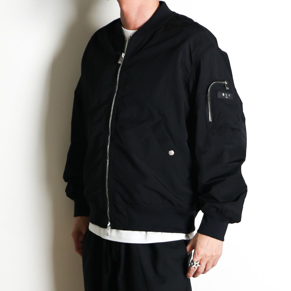【ラスト1点-サイズ03】TOMORI トモリ - BLACK / ミリタリージャケット / MCKZ0401033588