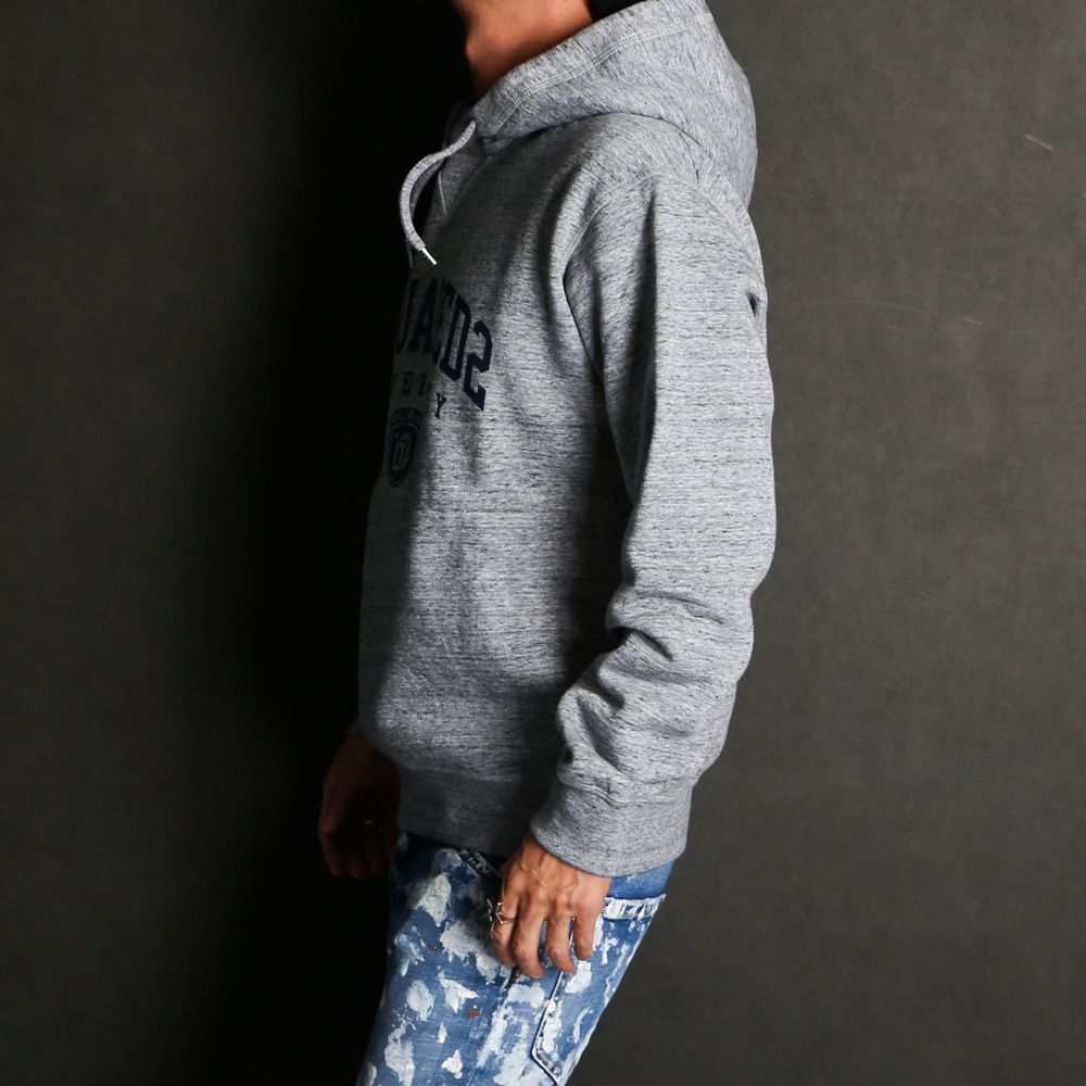 DSQUARED2 - Logo Melange Hoodie / プルオーバーパーカー DSQUARED2 - Logo Melange Hoodie / プルオーバーパーカー