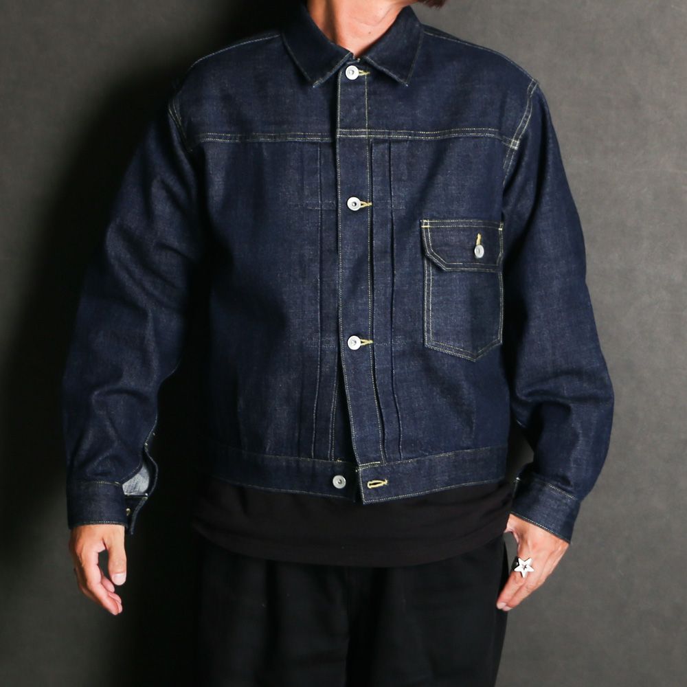 Type-1 Denim Jacket - Indigo O.W / オーガニックコットン 13.5oz セルビッチデニム - TYPE-1 デニムジャケット / M26C07BL01C