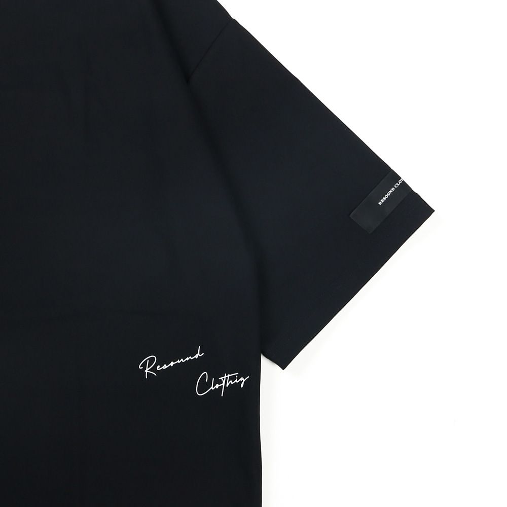 SIDE RC OVER TEE - BLACK / オーバーサイズ ナイロンTシャツ / RC39-T-004