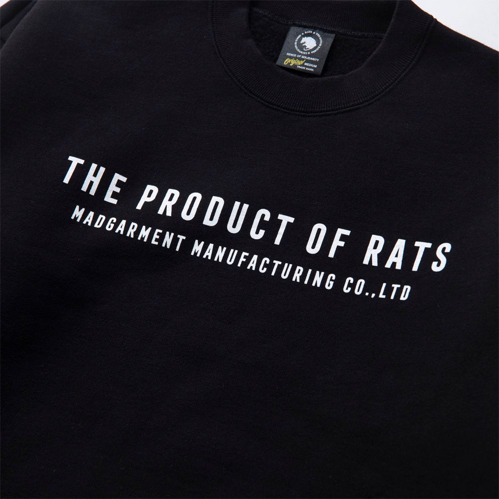 RATS - TPOR CREW NECK SWEAT BOLT / クルーネック スウェット / 22