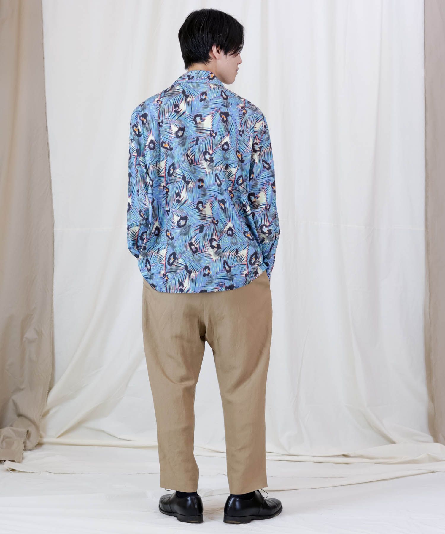 FLOATING L/S SH / グラフィック オープンカラーシャツ / 379106