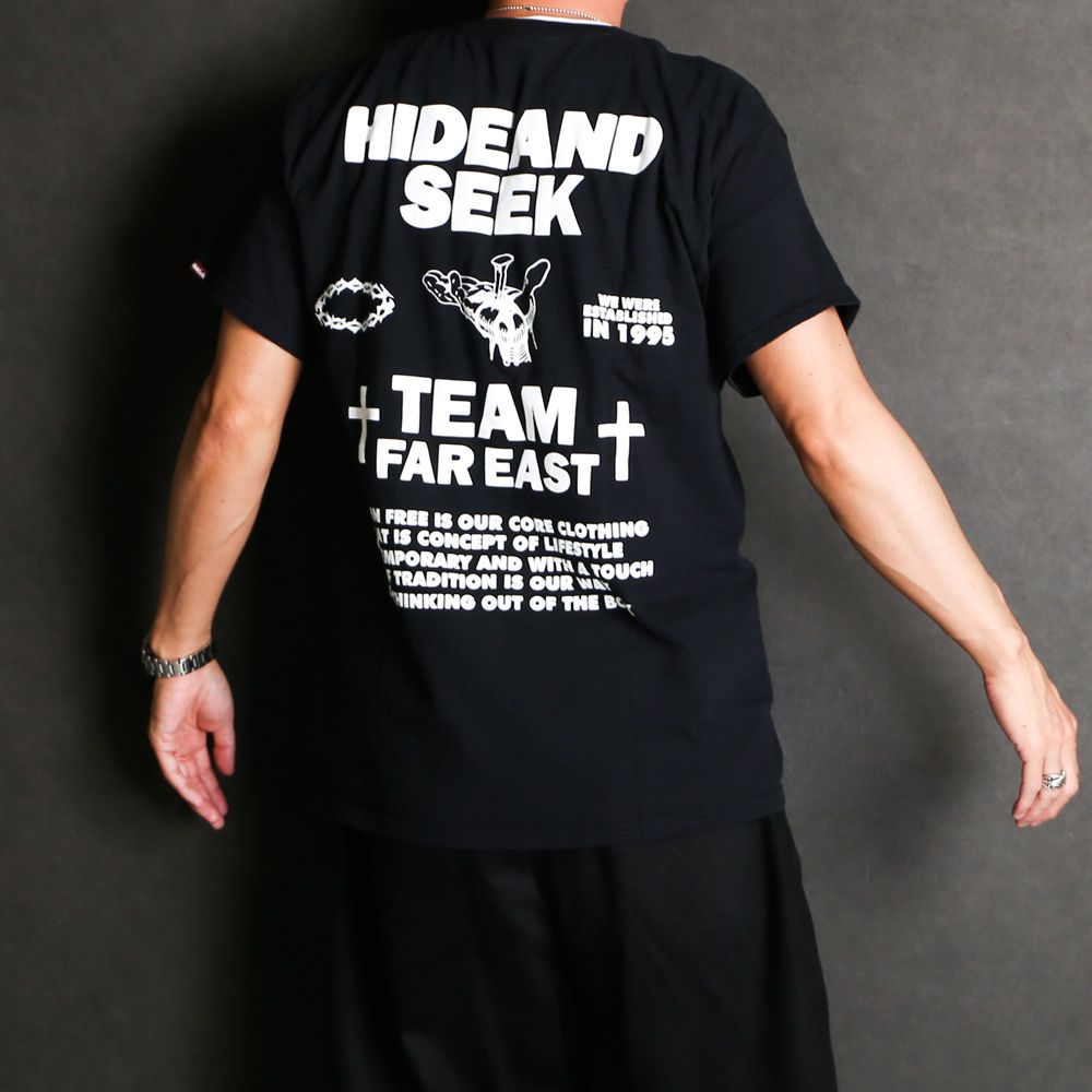 HideandSeek - Nail S/S Tee - BLK / Tシャツ / HT-040624