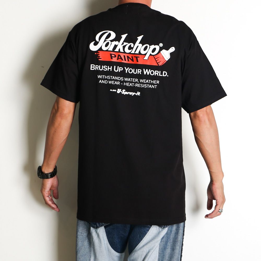 PCP LOGO TEE - BLACK / ショートスリーブTシャツ