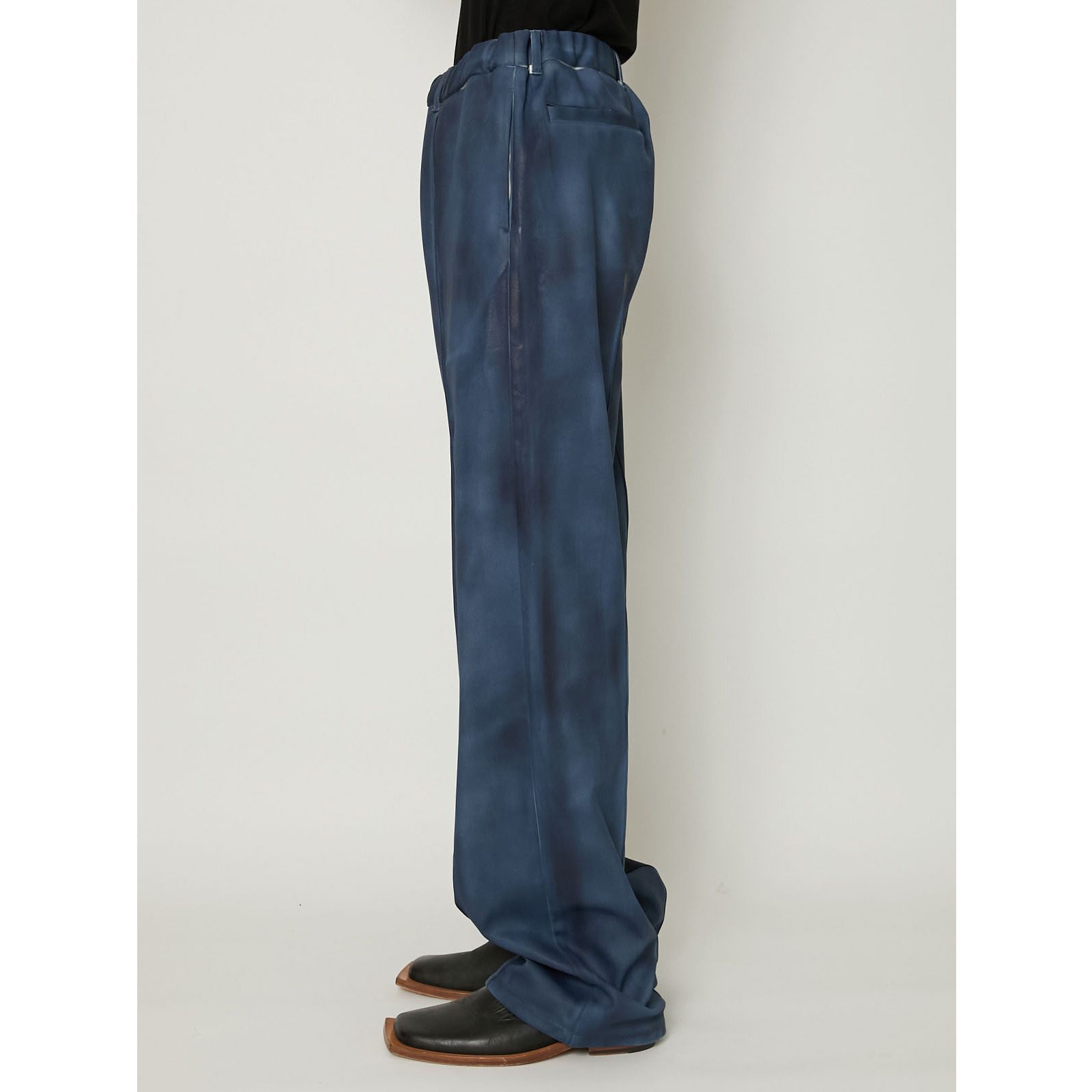"LEATHER COATING JERSEY" EASY TROUSERS / トラウザー / TA24SS-PT091