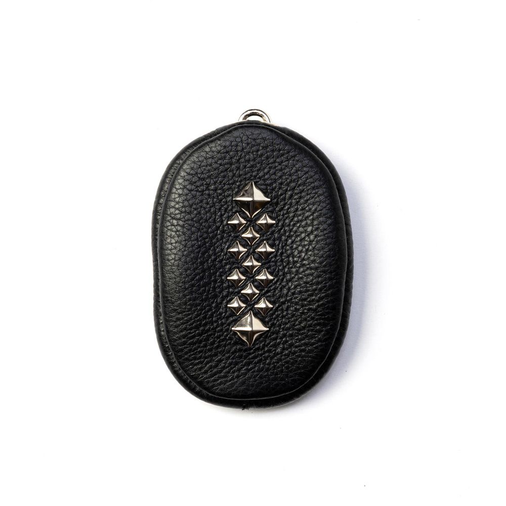 STUDS LEATHER ZIP COIN CASE / スタッズ レザージップコインケース / CL-26AWLE016