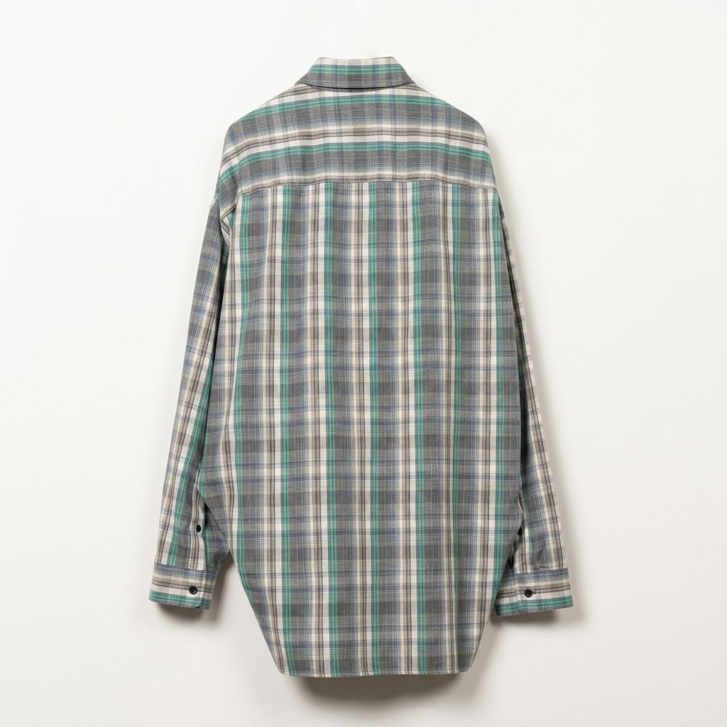 Check Long Sleeve Shirt - Green / チェック ロングスリーブ シャツ / J17SH186