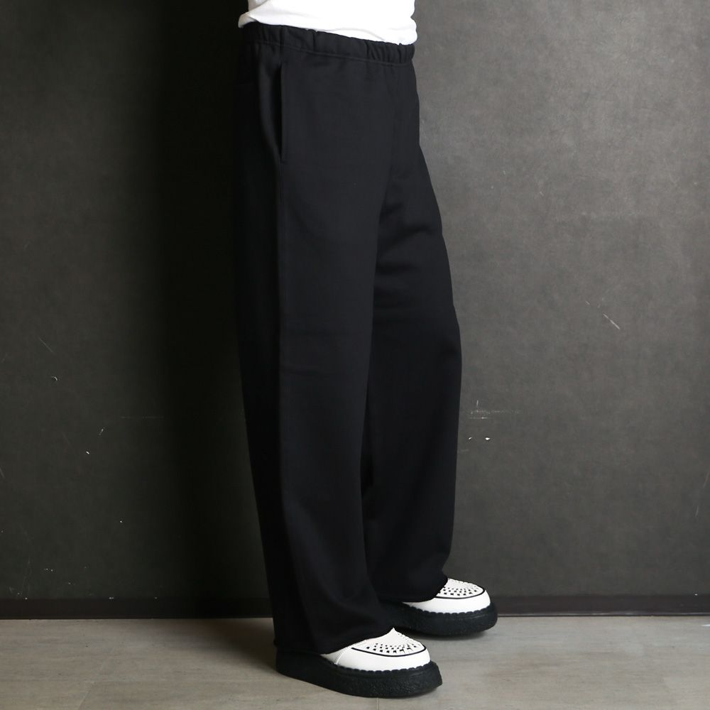 Wide Gym Pants - Black / オーガニックコットンヘビー吊裏毛 - ワイドジムパンツ / A26C13PT01C