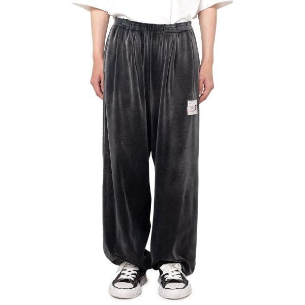Sun faded Like Velour Pants - BLACK / ベロアパンツ / A13PT563