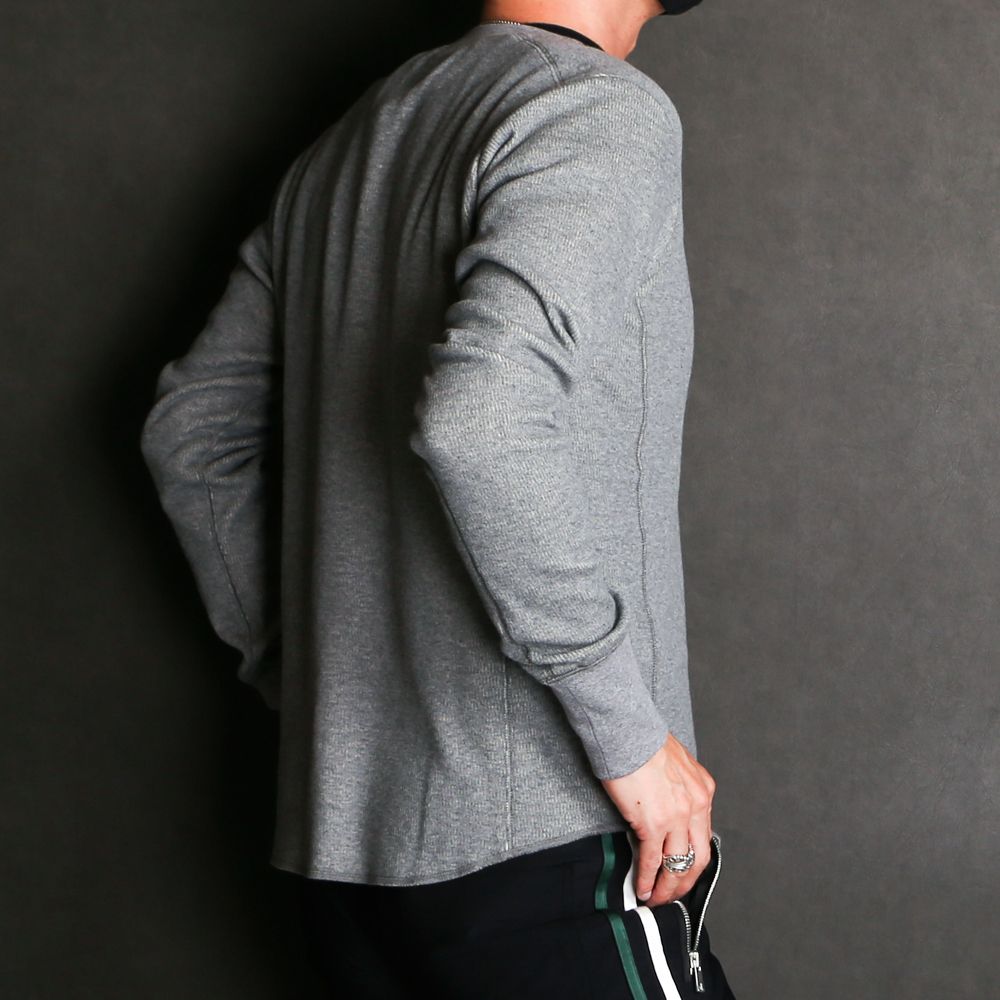 BOMBER HEAT® THERMAL L/SL HENLEY-NECK SHIRTS / 裏起毛 サーマル ヘンリーネックロングスリーブTシャツ / TCS-F2002