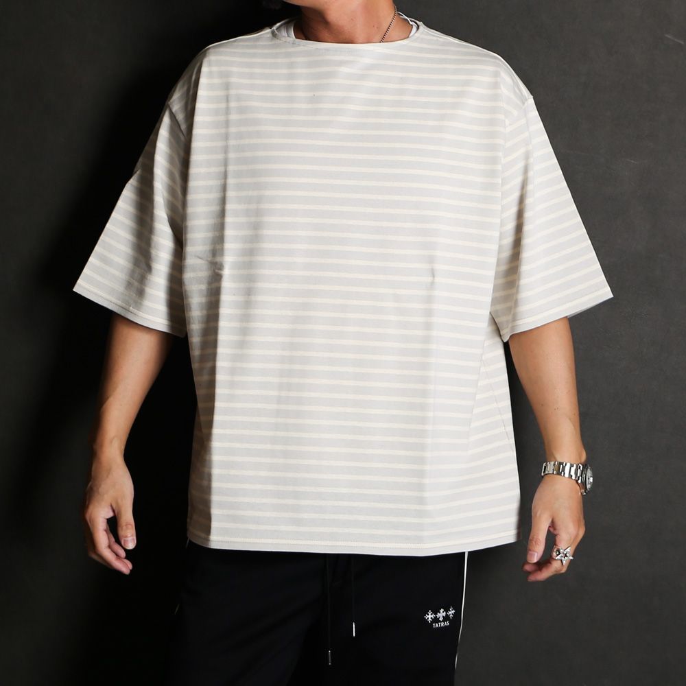 marka - NEW BASQUE S/S SHIRT - OFF × IVORY / オーガニック