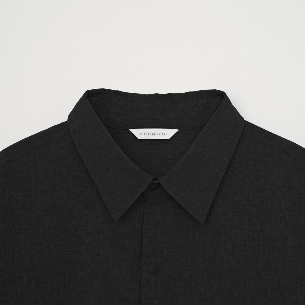 DROW CORD SHIRT - BLACK / ドローコード シャツ / VTM-26-S-003