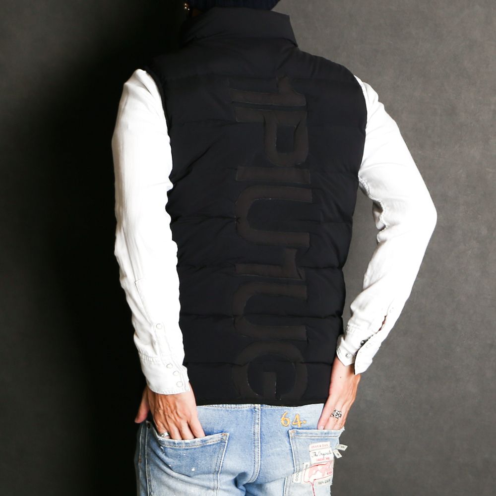 BIG LOGO INNER COTTON VEST / バックロゴ 中綿ベスト / USO-21068