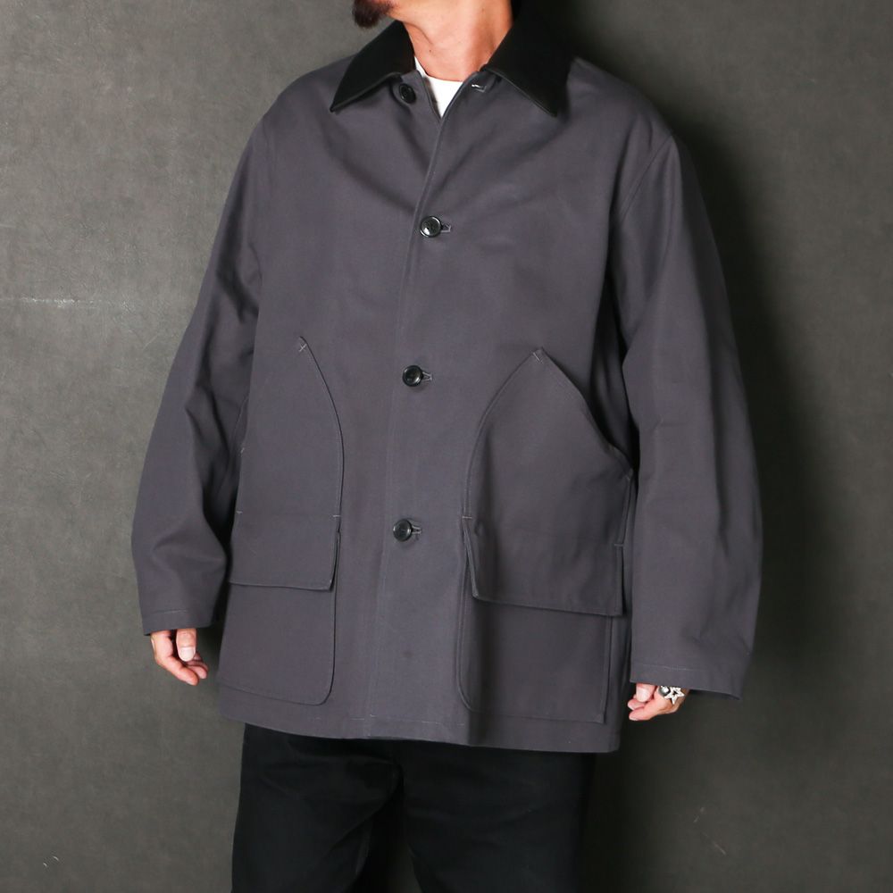 Chasseur Jacket - Black / オーガニックコットンダック - シャスールジャケット / A26C08BL01C