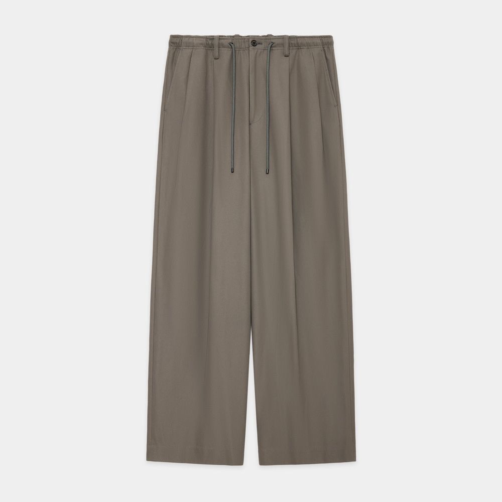 オーガニックコットンサバイバルクロス / ダブルプリーテッドトラウザーズ MARKAWARE - DOUBLE PLEATED EASY TROUSERS - BLACK / オーガニック
