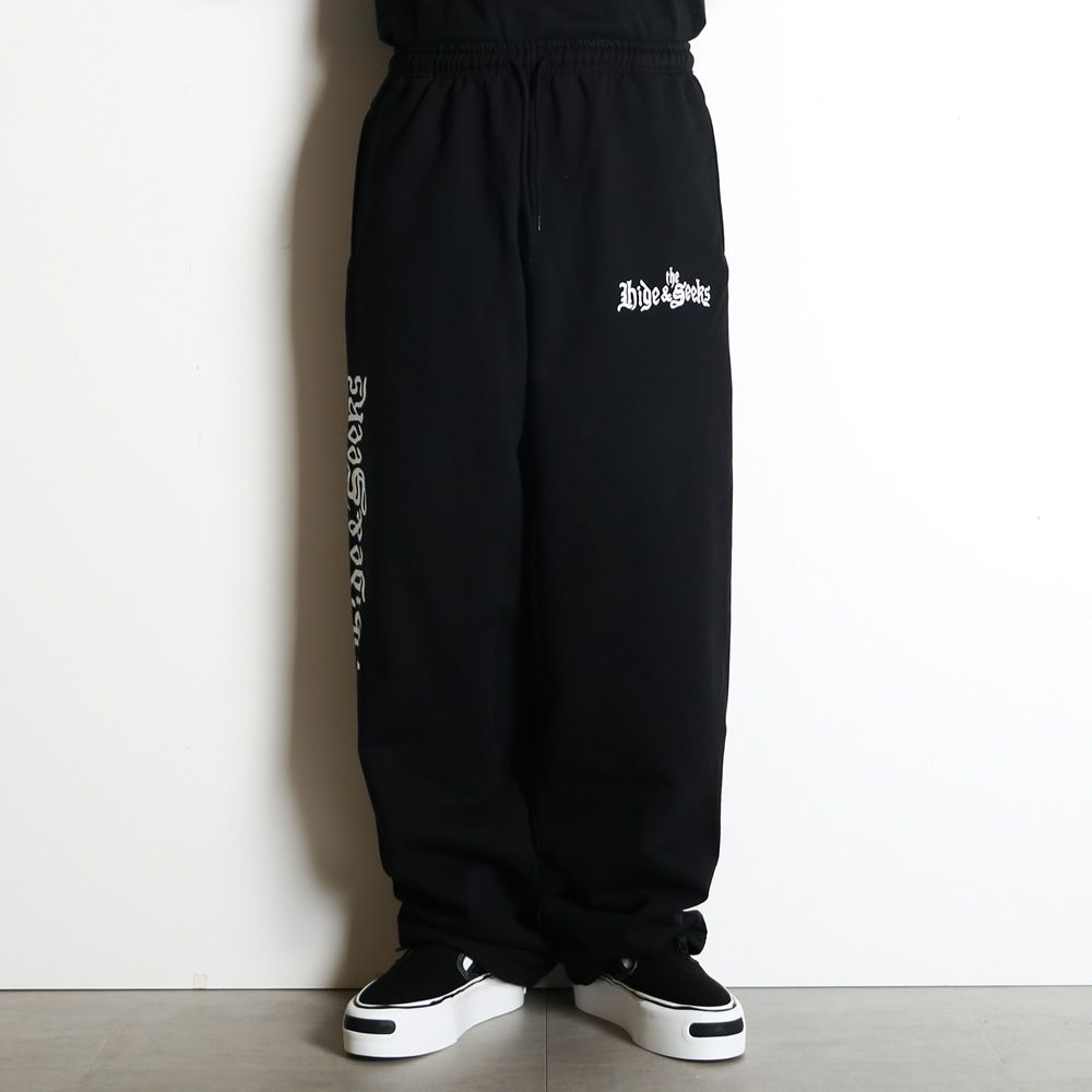 " HIDEANDSEEK × Toru Nishiura " / The H&S Sweat Pants - BLK / スウエットパンツ / H30th-010326