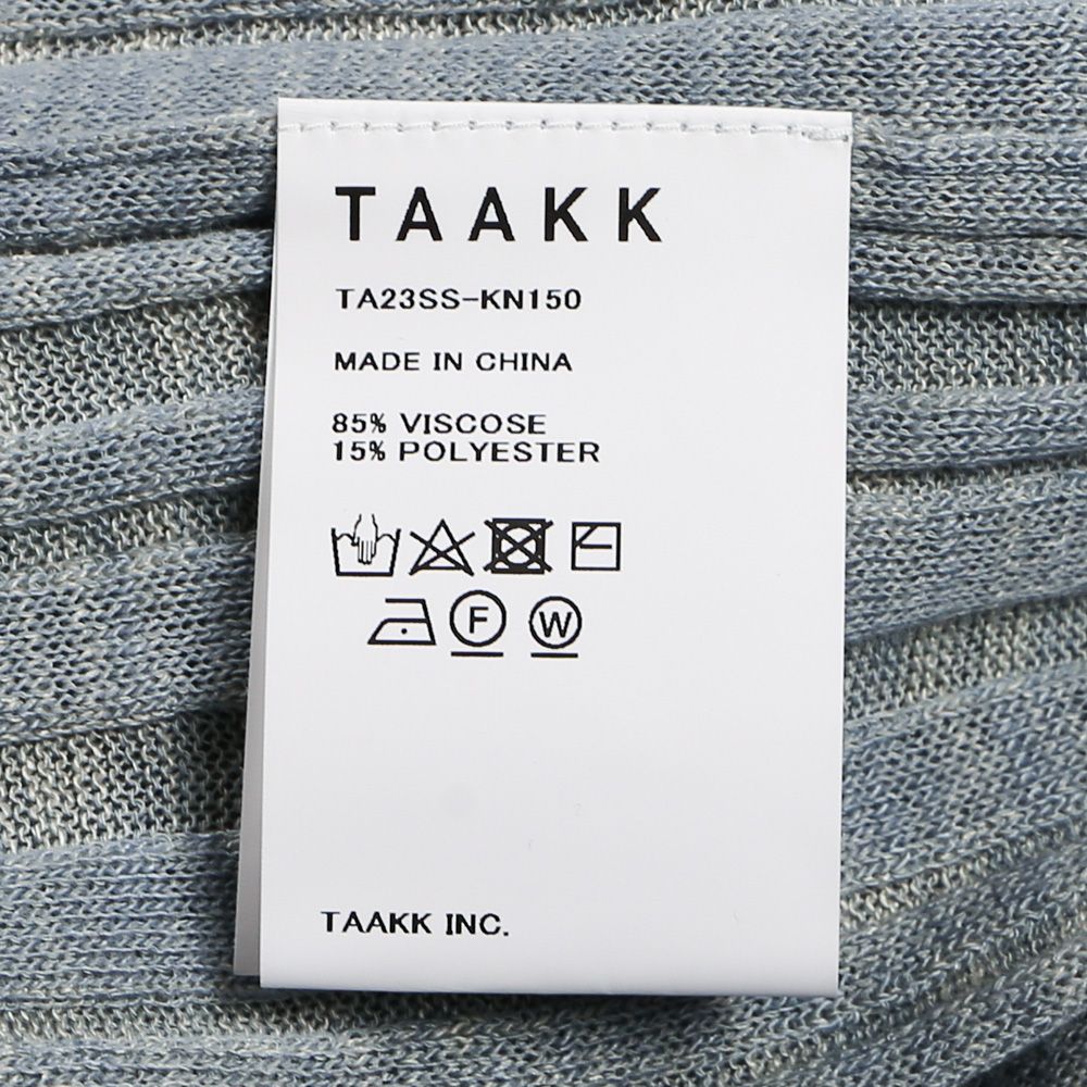 "RIB KNIT" T-SHIRTS / サマーニット Tシャツ / TA23SS-KN150