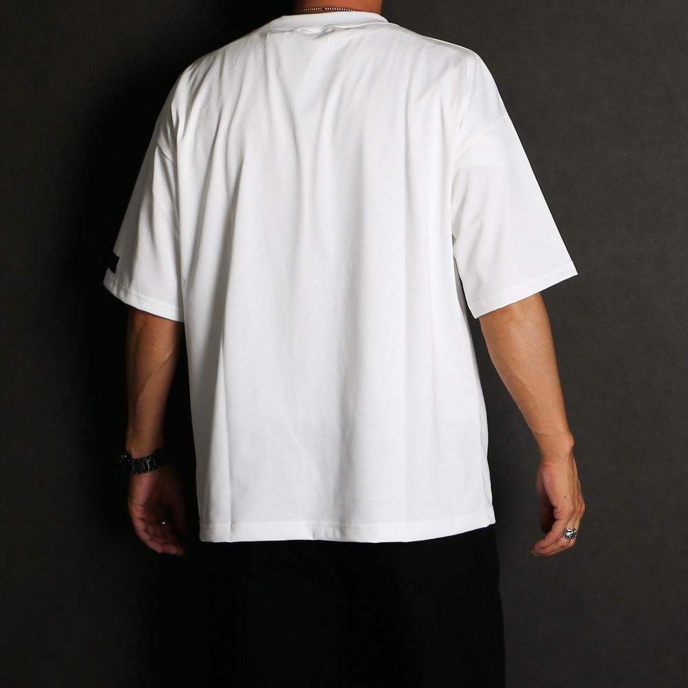 【ラスト1点-サイズ3】 BOX OVER TEE - WHITE / オーバーサイズ ボックスロゴTシャツ / RC40-T-007