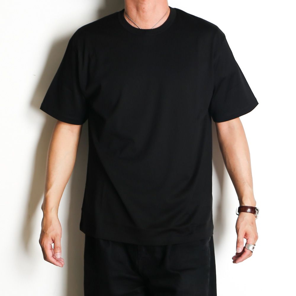 NEW RELAXED FIT Tee - BLACK / オーガニックGIZA 70/2天竺 - ニューリラックスドフィットTee / A26B08CS01B