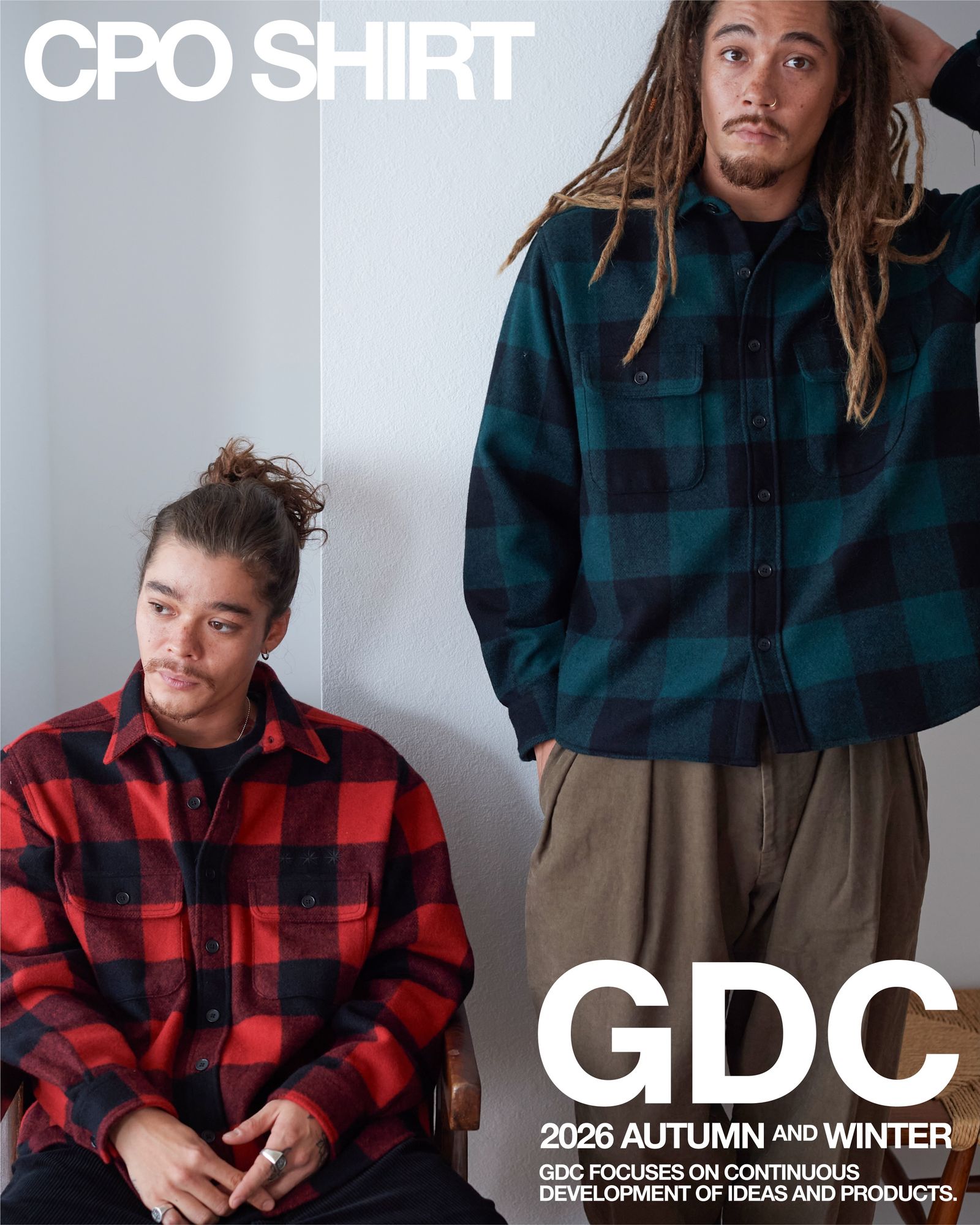 CPO Shirt - Green / CPOシャツジャケット / GD0469