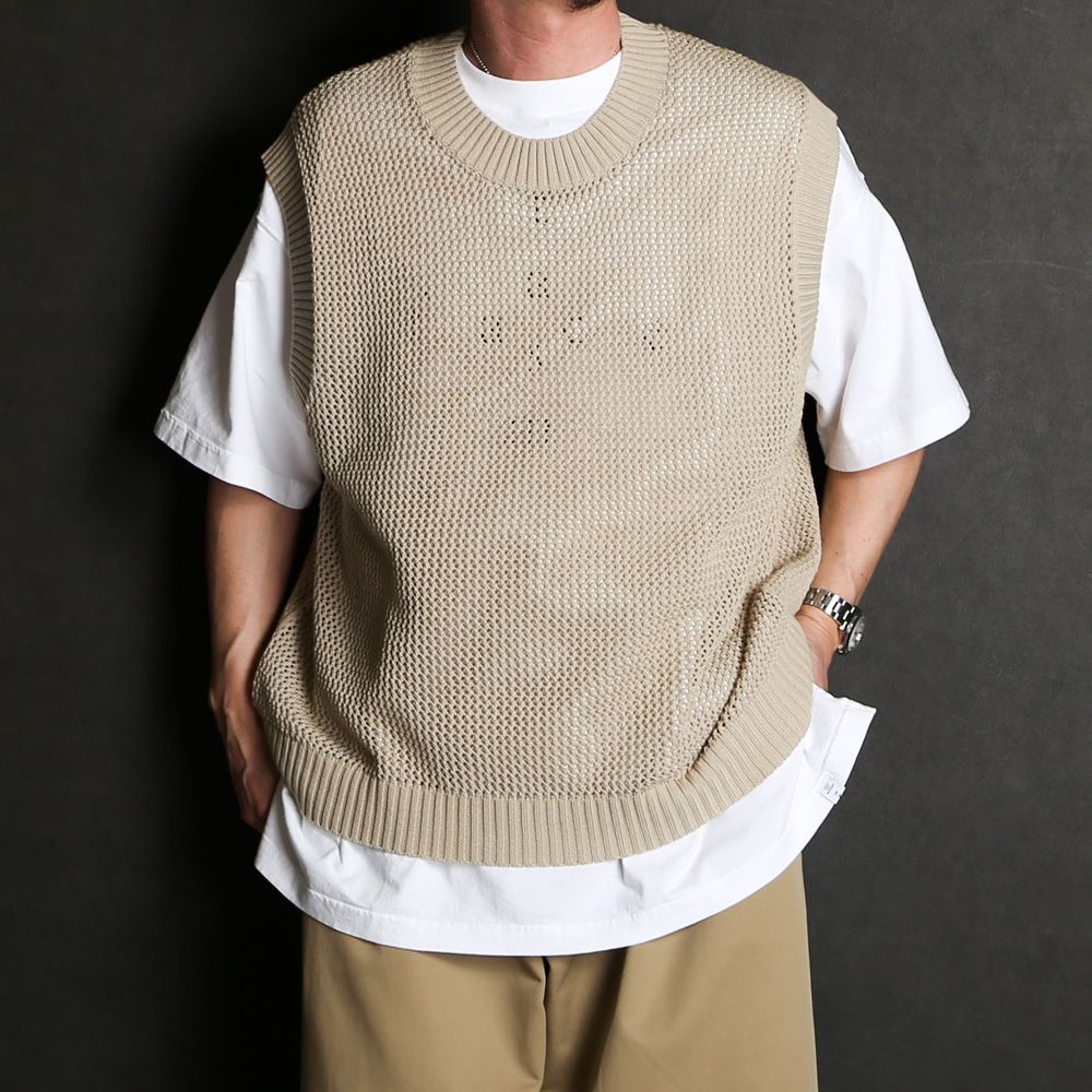 Iroquois - MESH MOLDED KNIT VS / メッシュ ニットベスト / 277109