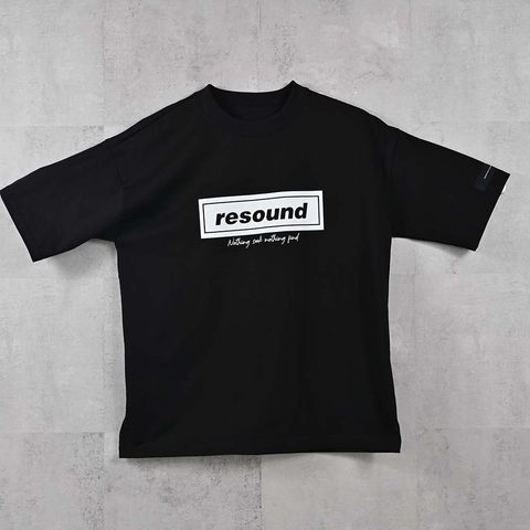 BOX OVER TEE - BLACK / オーバーサイズ ナイロンTシャツ / RC40-T-007