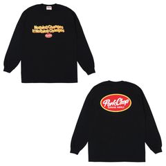 NC OVAL SCRIPT L/S TEE - BLACK / ロングスリーブTシャツ