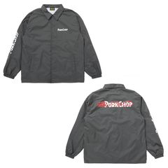 BURNING LOGO COACH JKT - CEMENT / コーチジャケット