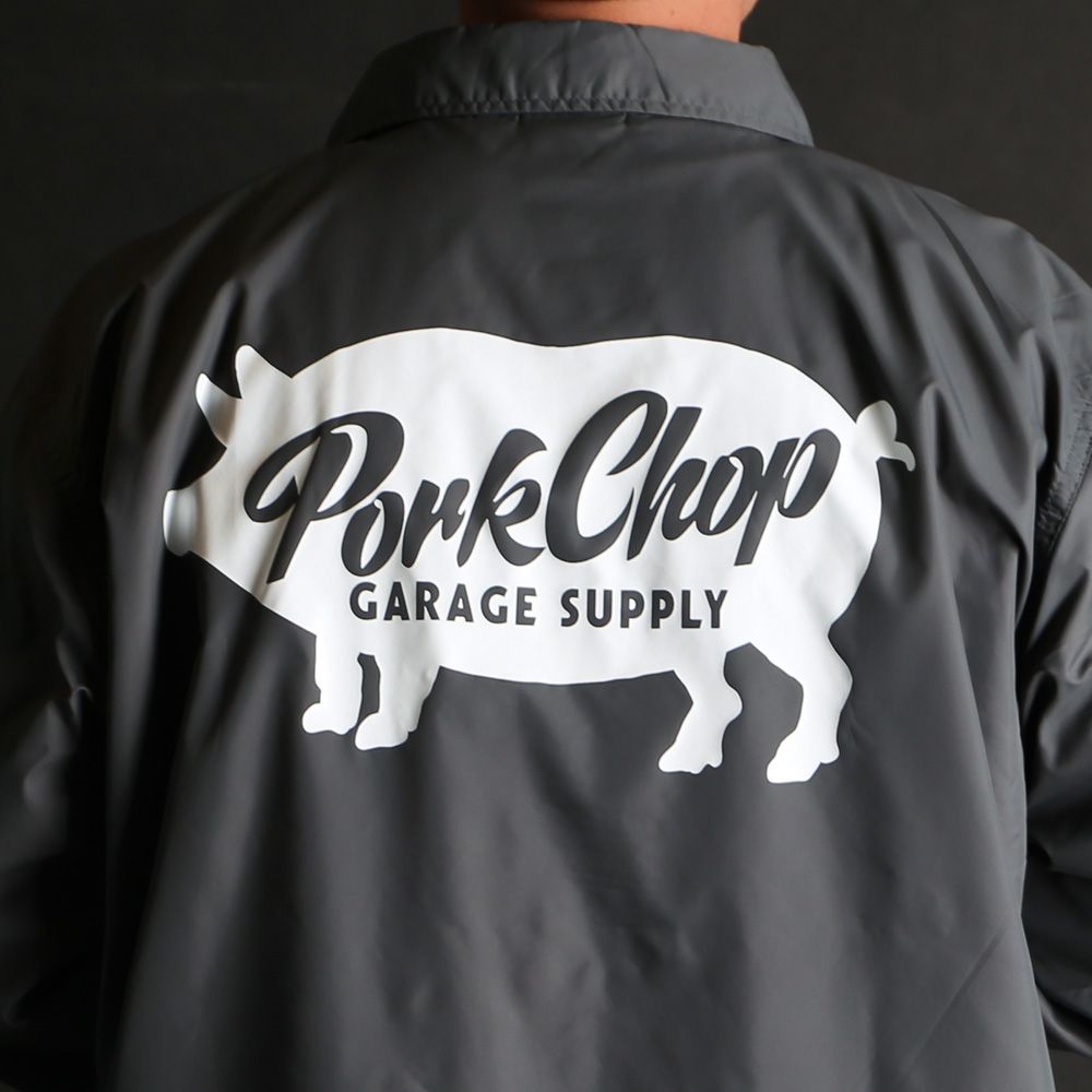 SCRIPT PORK COACH JKT - CEMENT / コーチジャケット