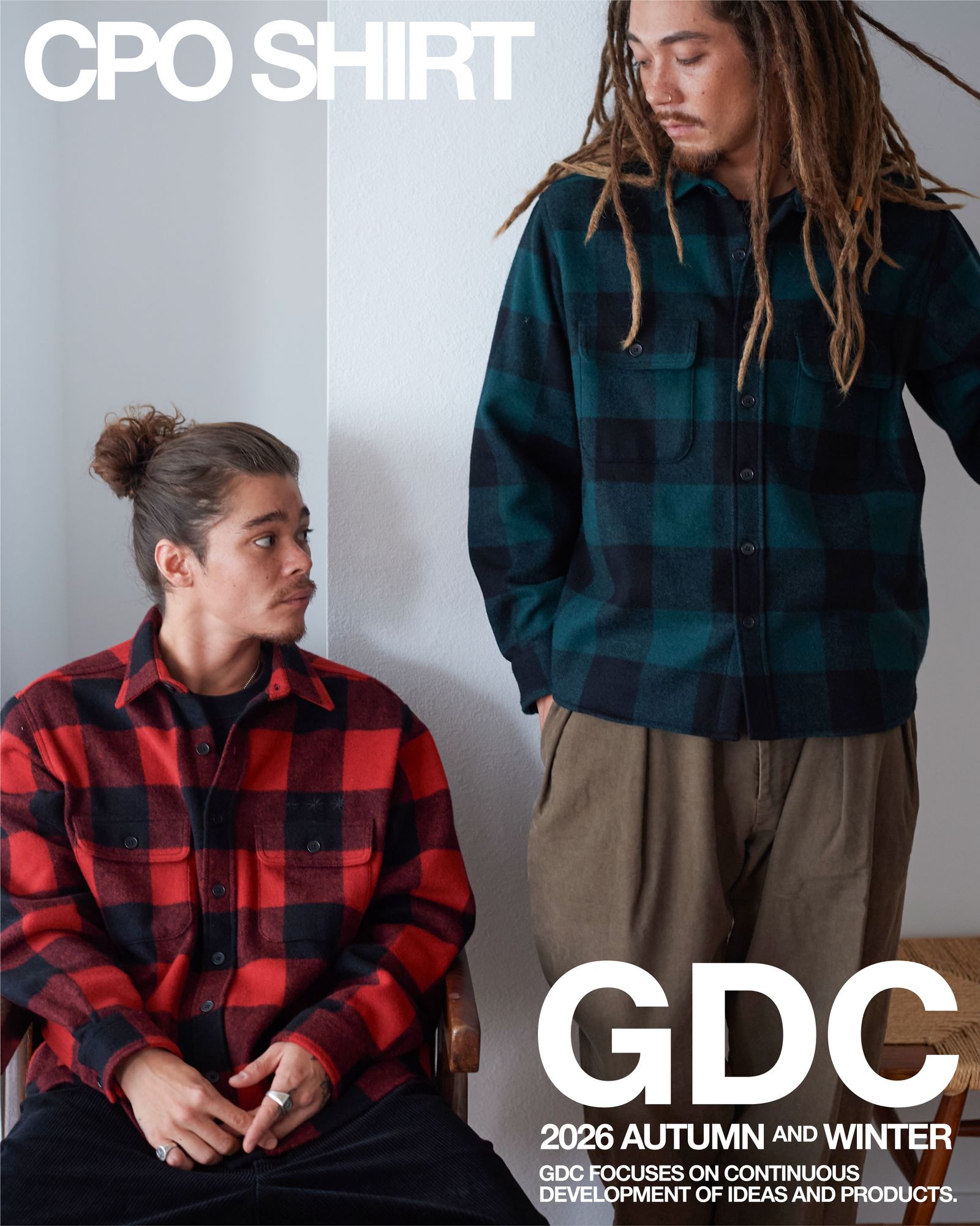 CPO Shirt - Red / CPOシャツジャケット / GD0469