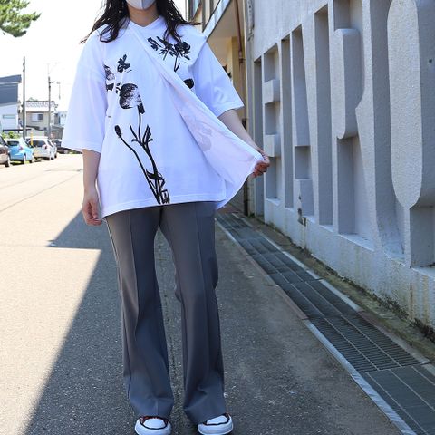 TAAKK×Maison MIHARA YASUHIROコーディネート(女性モデル167cm)