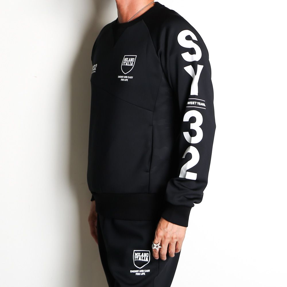 新品☆SY32 クルーネック double knit crew SY32 by SWEET YEARS - DOUBLE KNIT EMBOSS LOGO P/O CRW
