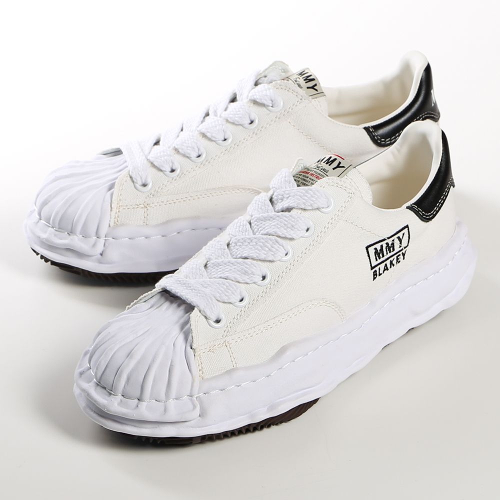 Maison MIHARA YASUHIRO - BLAKEY original stc sole canvas lowcut sneaker -  WHITE / A08FW735 | chemical conbination