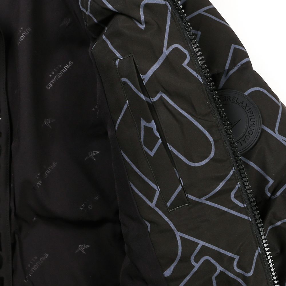 LETTERING DOWN JACKET / ダイアゴナルロゴ ダウンジャケット / USO-21042