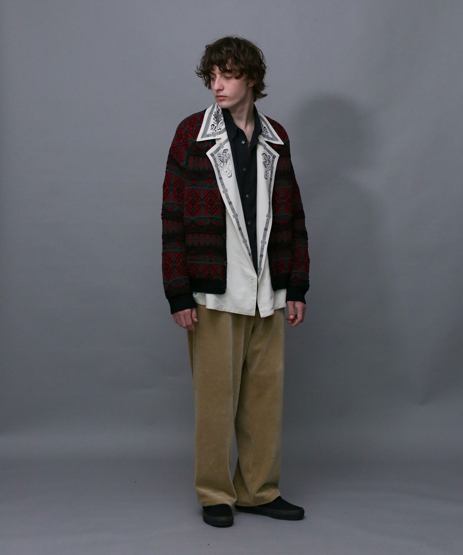 CUT CORDUROY EASY PT / コーデュロイ風 イージーパンツ / 479209