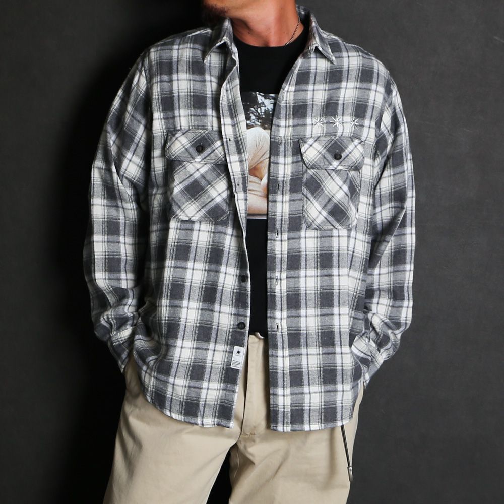 Flannel Shirt - Black / フランネルシャツ / GD0468