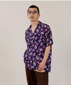 NEON LEOPARD H/S SH / ネオンレオパード シャツ / 379113