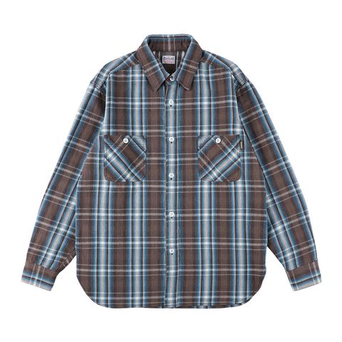 SD Flannel Check Shirt - Black / フランネルチェックシャツ / SHOLE300