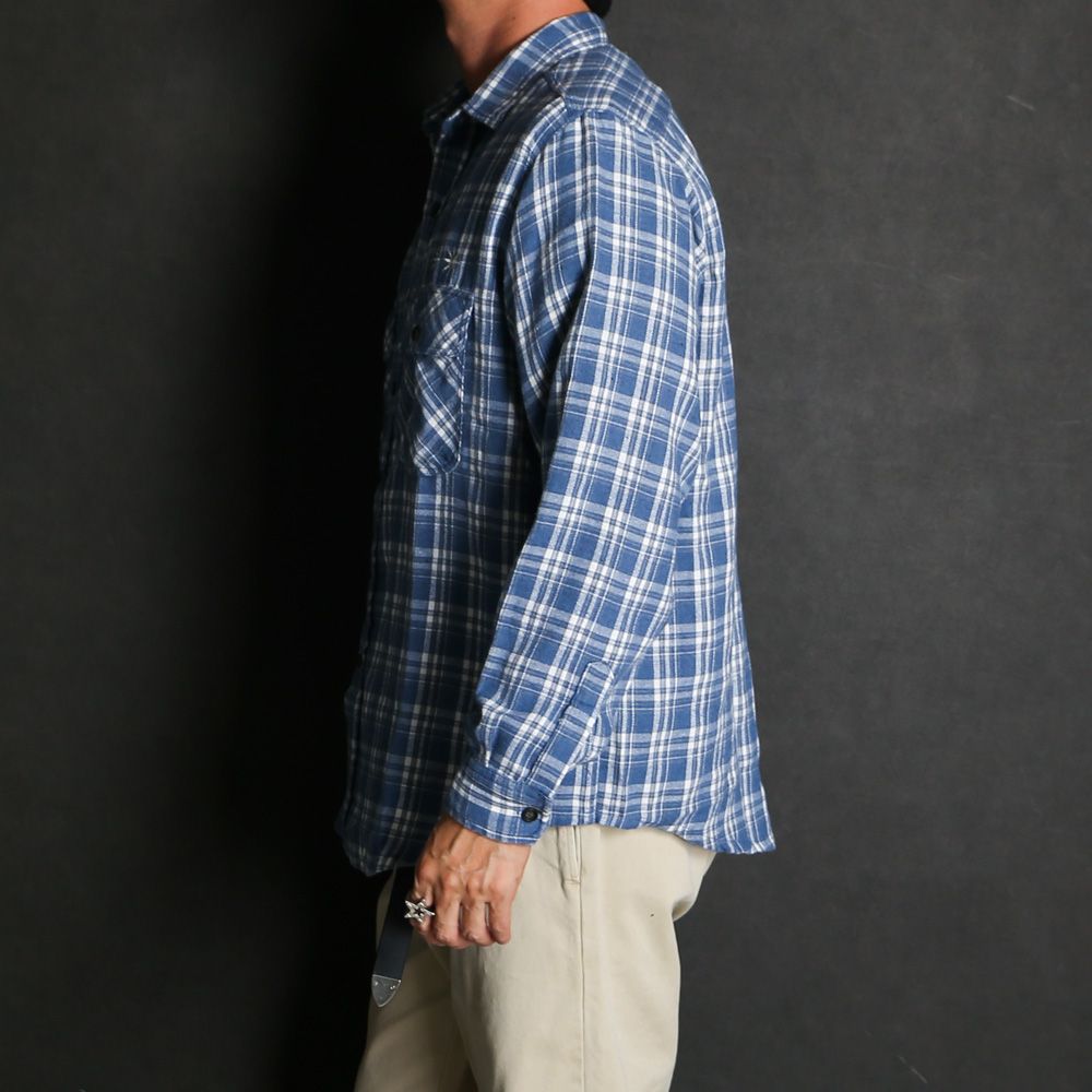 Flannel Shirt - Blue / フランネルシャツ / GD0468