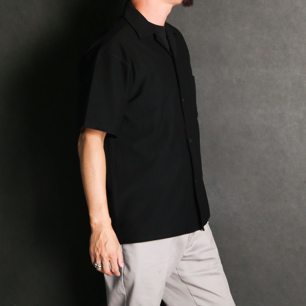 H&S×Chrome 8℃- S/S Shirt (26aw) - BLK / 半袖シャツ / HS-070126