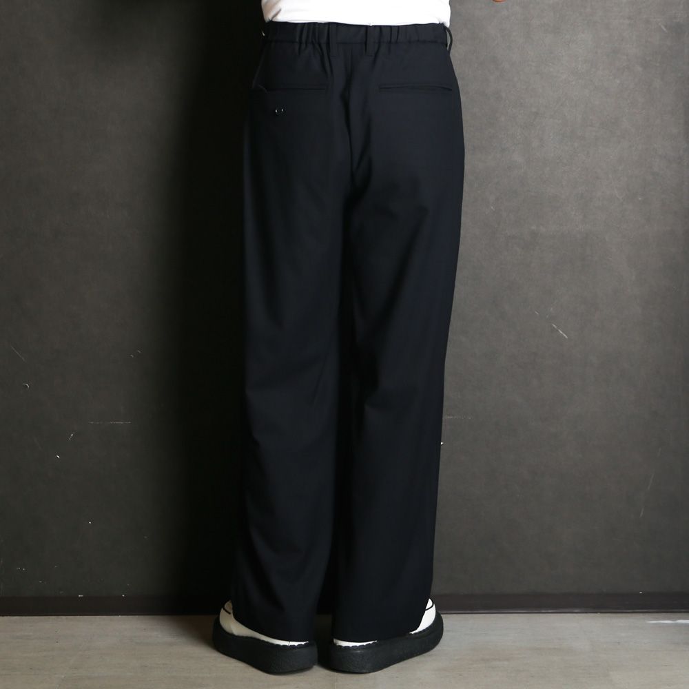 Wide Utility Trousers / ワイドトラウザー - ポリエステルレーヨン 2WAYストレッチ / SN-633A