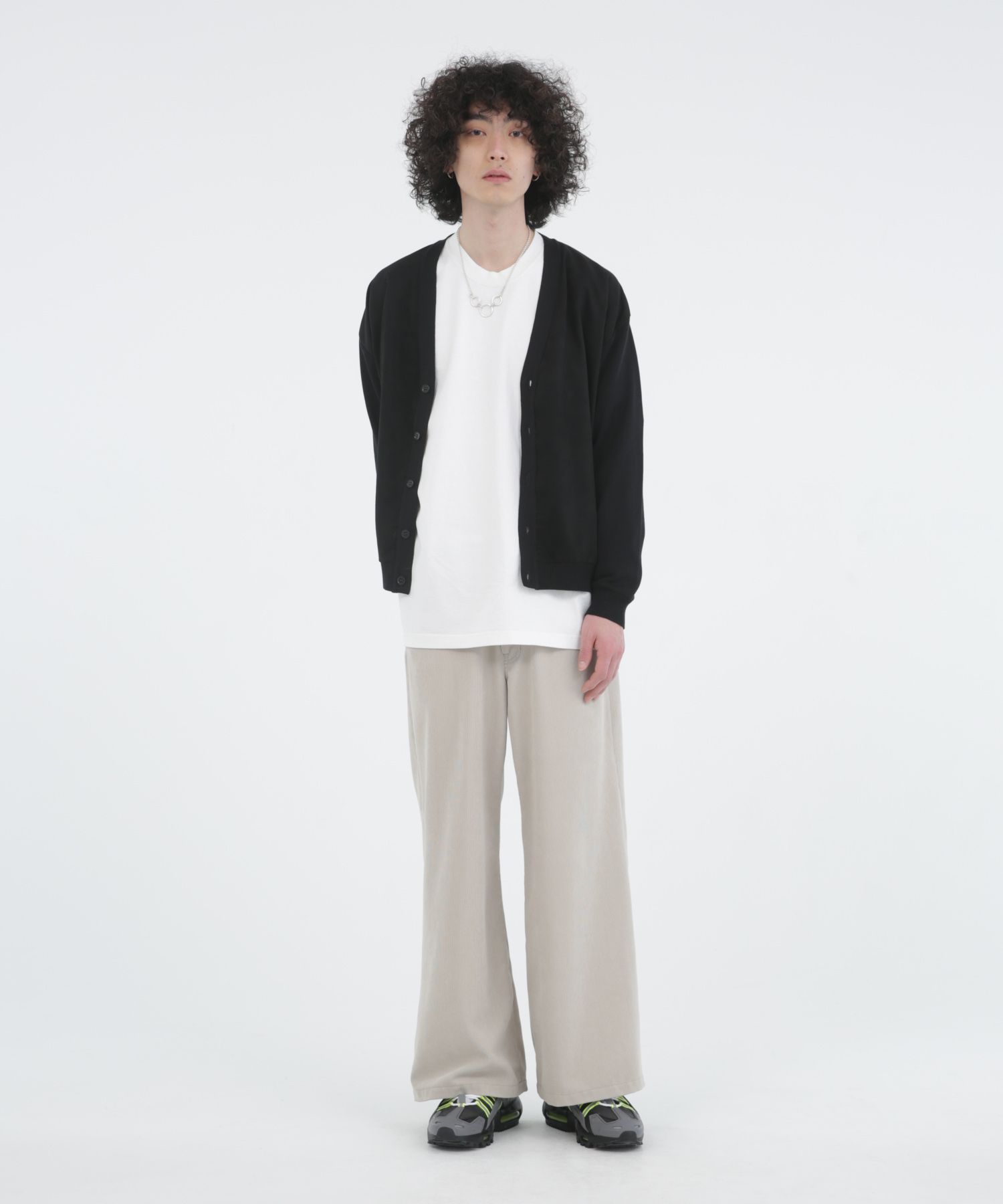 ECO SUEDE COMBI KNIT CD / エコスエード ニットカーディガン / 278208