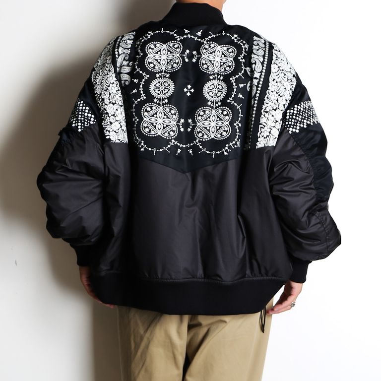 FACETASM - ORIGINAL BANDANA PRINT MA-1 / ミリタリー 