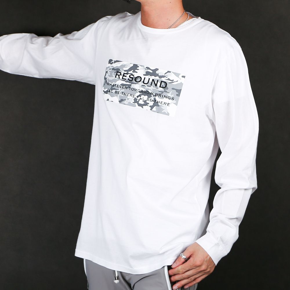 camouflage BOX ROGO LONG TEE / ボックスロゴ ロングスリーブTシャツ / RC17-T-002