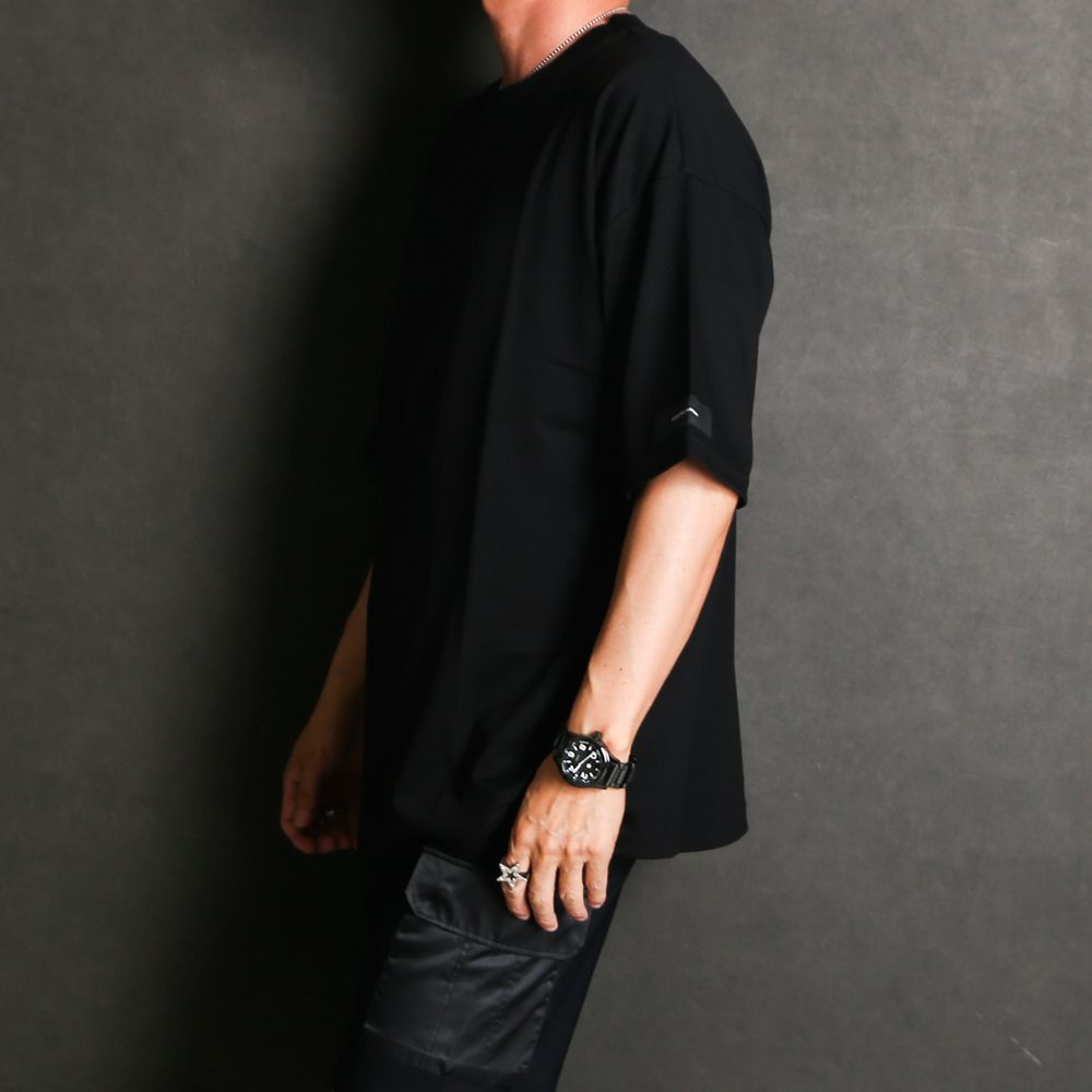 【ラスト1点-サイズ3】 REV MESH OVER TEE - BLACK / オーバーサイズ メッシュTシャツ / RC40-T-004